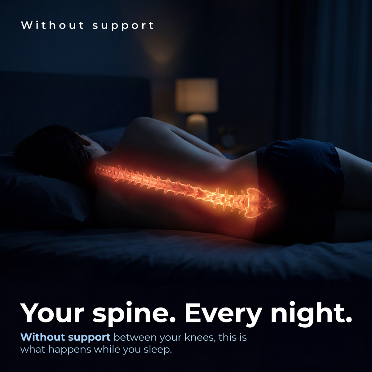 Restova® Orthopedic Knee Pillow for Side Sleepers