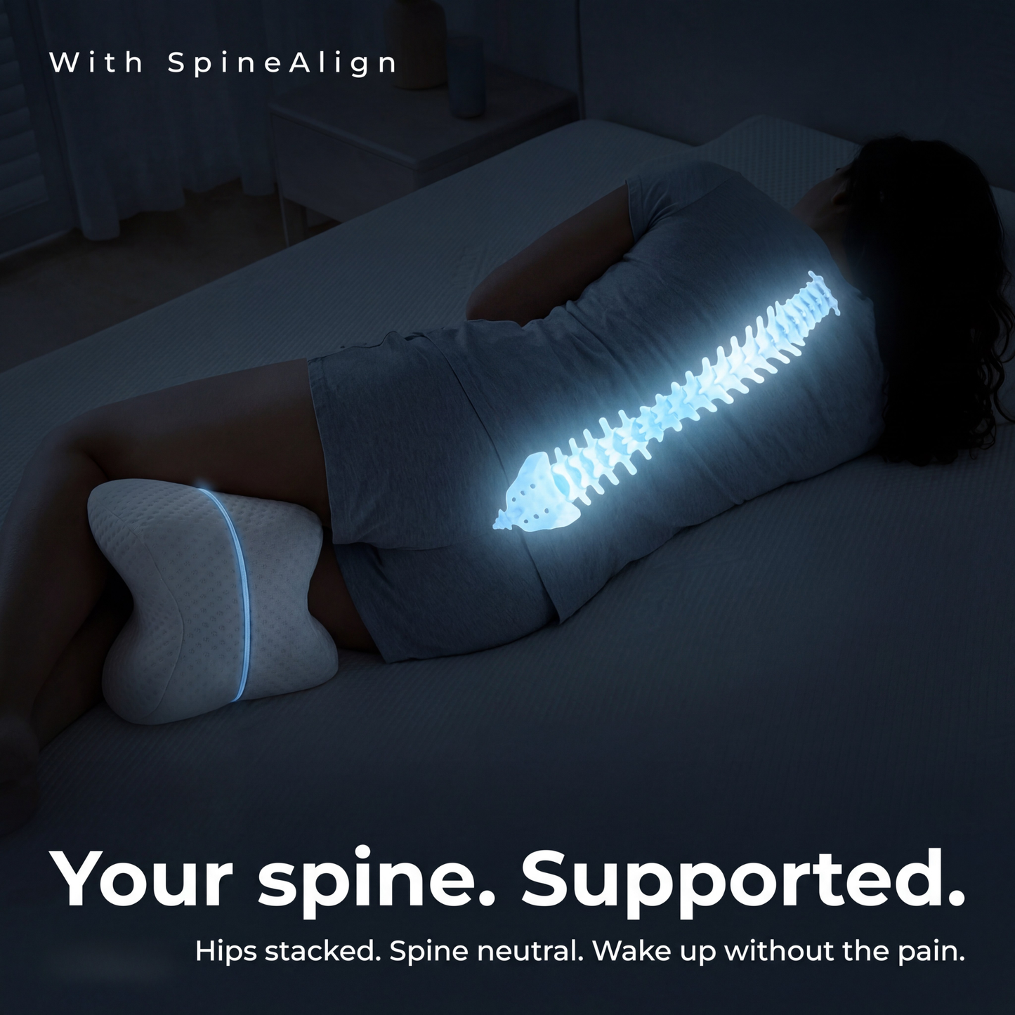 Restova® Orthopedic Knee Pillow for Side Sleepers