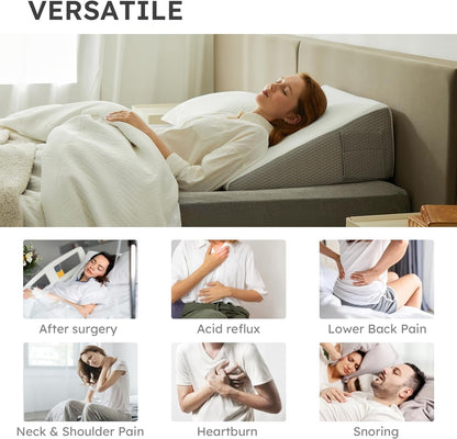 Restova® Orthopedic Wedge Pillow for Acid Reflux & Back Pain Relief