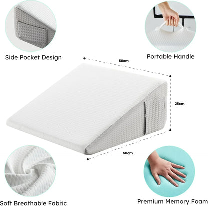 Restova® Orthopedic Wedge Pillow for Acid Reflux & Back Pain Relief
