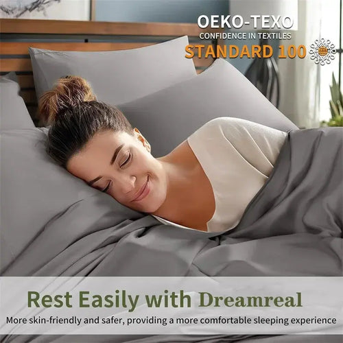 Goodinary® Luxury Bamboo Bed Sheets Set (4pcs)