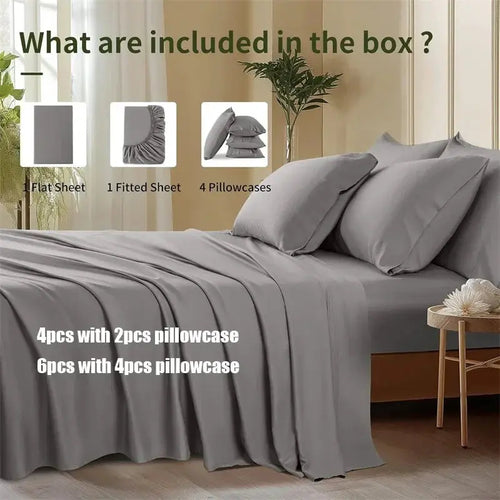 Goodinary® Luxury Bamboo Bed Sheets Set (4pcs)