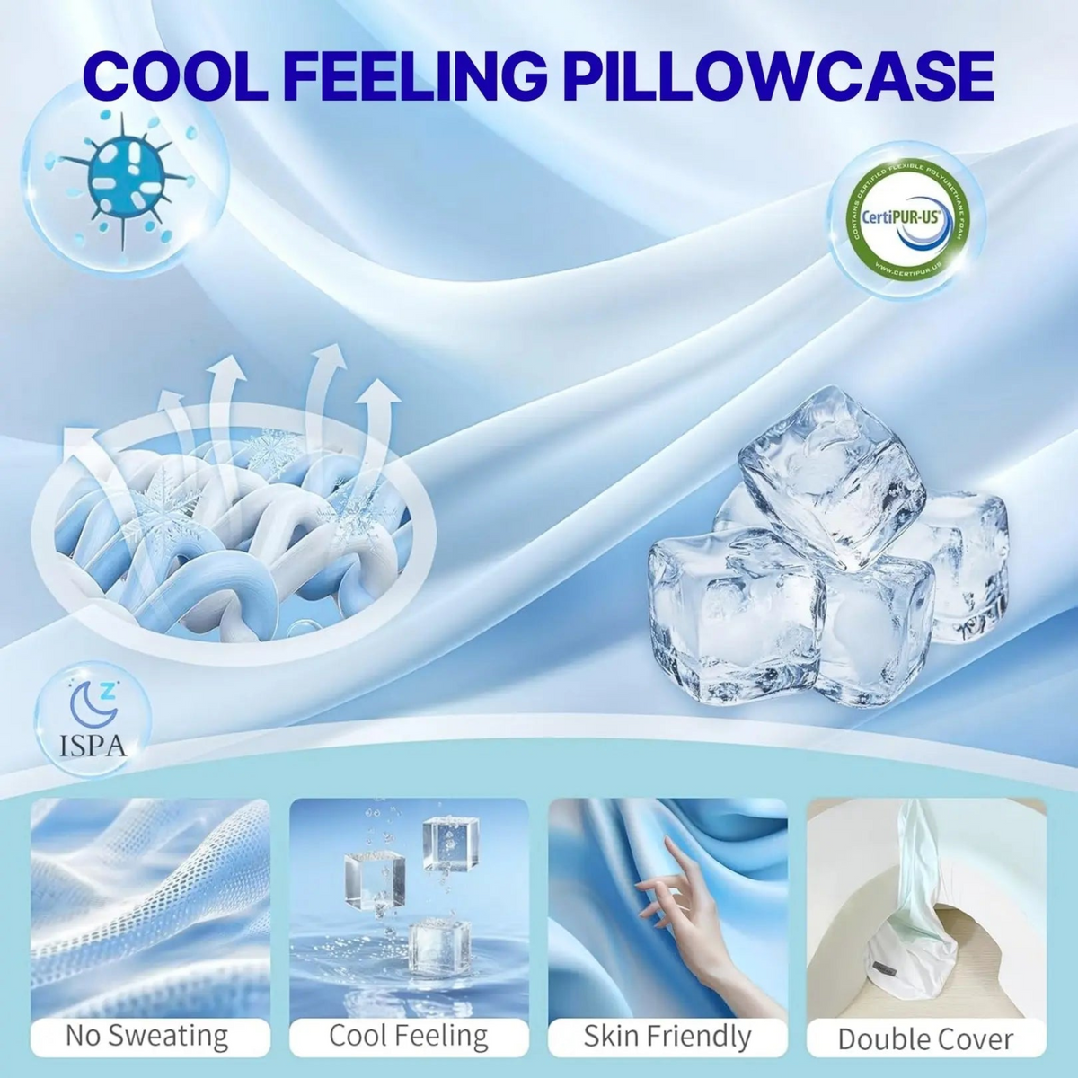 Goodinary® Side Sleeper Pillow with Arm Holes