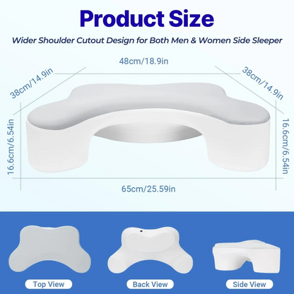 Goodinary® Side Sleeper Pillow with Arm Holes